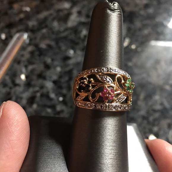 Delicate Flower Bracelet & Ring Set!! - SOLD!!! - Picture 2 of 3